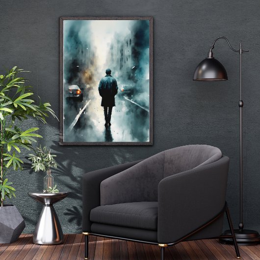 Poster Solitude urbaine