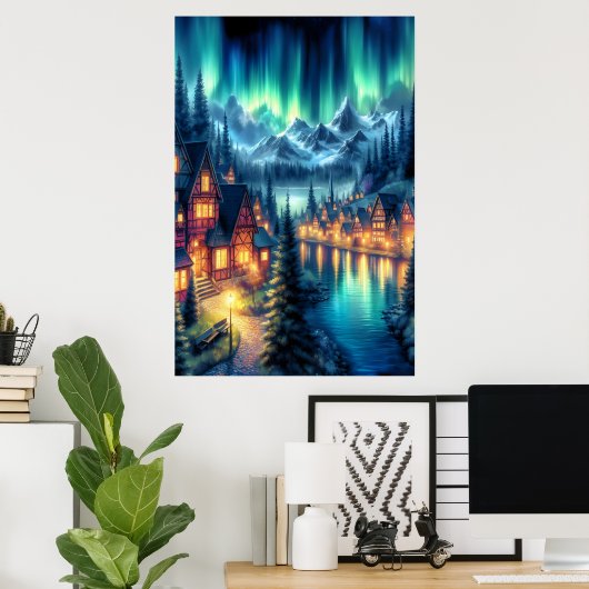 Poster Solitudes Haven : Une retraite Cabine (Bureau à domicile)