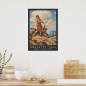 Poster Sollith on the Solway, Angleterre, Golf Vintage (Cuisine)