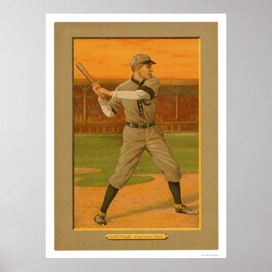 Poster Solly Hofman Cubs Baseball 1911 (Devant)