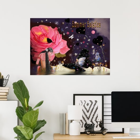 Poster Solstice d'été ! (Bureau à domicile)
