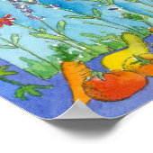 Poster Solstice d'été aux fruits du soleil Aquarelle (Coin)