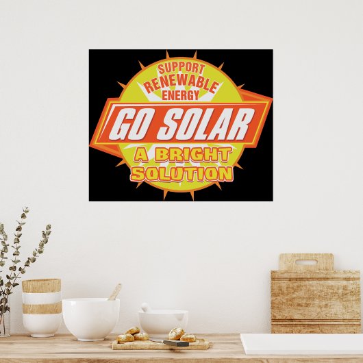 Poster Solution énergétique solaire (Cuisine)