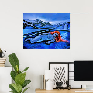 Poster "Sólvátra" - Flamme sous la glace