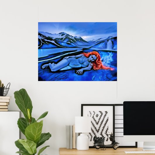 Poster "Sólvátra" - Flamme sous la glace (Bureau à domicile)