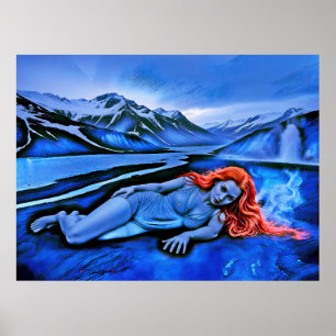 Poster "Sólvátra" - Flamme sous la glace