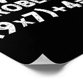 Poster Solve The Problem 67 Six Seven Funny Math Teacher  (Coin)