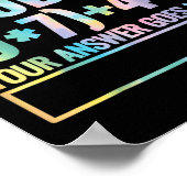 Poster Solve The Problem 67 Six Seven Math Teacher School (Coin)