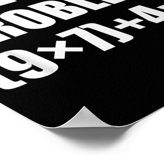 Poster Solve The Problem Funny 67 Meme Brainrot Math Teac (Coin)