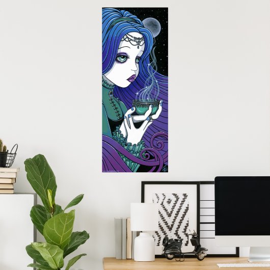 Poster "Soma" Céleste Moon Ritual Fae (Bureau à domicile)