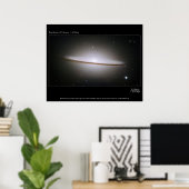 Poster Sombrero Galaxy, la plus grande mosaïque de Hubble (Bureau à domicile)