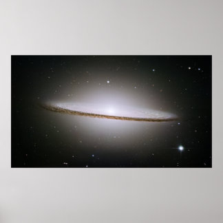 Poster Sombrero Galaxy, M 104, NGC 4594, IRAS 12373-1121
