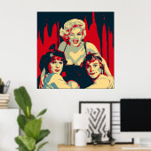 Poster Some like it hot Pop Art (Bureau à domicile)