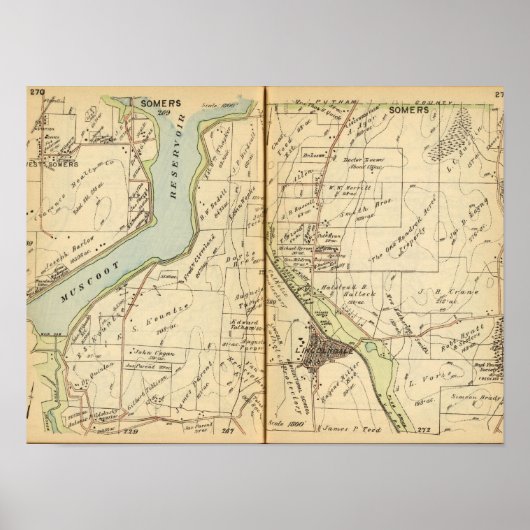 Poster Somers, New York (Devant)