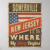 Poster Somerville New Jersey (Devant)