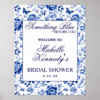 Something Blue Before I Do Floral Bridal Shower