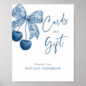 Poster Something Blue Bridal Shower Cards & Gift Sign (Devant)