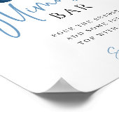 Poster Something Blue Bridal Shower Mimosa Bar Sign (Coin)