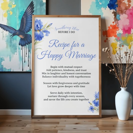 Poster Something Blue Recipe for a Happy Marriage