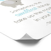 Poster Sometimes The Smallest Things (Bleu éléphant) (Coin)