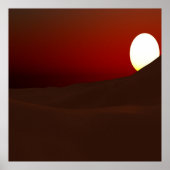 Poster Sommeil de soleil du désert Serene Golden Horizon (Devant)