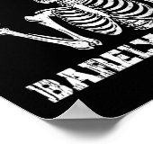 Poster Sommeil privé Rely Alive Funny Skeleton Halloween (Coin)
