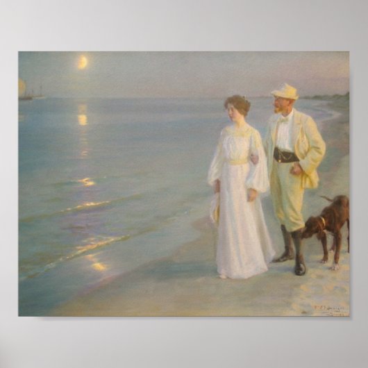 Poster Sommeraften ved Skagens Strand (Devant)