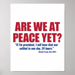 Poster Sommes-nous enfin en paix ? Guerre entre la Russie