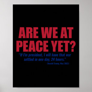 Poster Sommes-nous enfin en paix ? Guerre entre la Russie