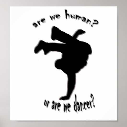 Poster sommes-nous humains ? ou dansons-nous ? (Devant)