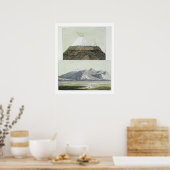 Poster Sommet de Cotopaxi (haut), et l'éruption de Coto (Cuisine)
