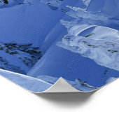 Poster sommet de la montagne enneigée (Coin)