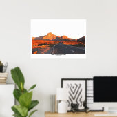 Poster Sommet du Mont Teide au coucher du soleil (Bureau à domicile)