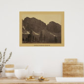 Poster Sommet d'Uinta, rivière Head Bear, Wyoming 1872 (Cuisine)