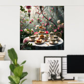 Poster Somptueuse Installation De Thé L'Après-Midi Dans L (Bureau à domicile)