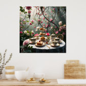 Poster Somptueuse Installation De Thé L'Après-Midi Dans L (Cuisine)