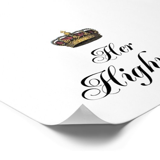 Poster Son Altesse (partie de son ensemble) (Coin)