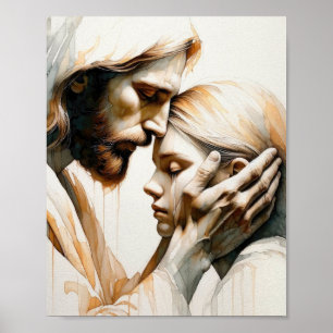 Poster Son Amour Aquarelle Moderne Imprimer Minimaliste C