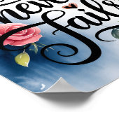 Poster Son Amour n'échoue jamais Christian Wall Art Print (Coin)