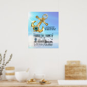 Poster Son Ancre A Un Bleu Fort (Cuisine)