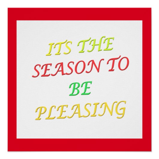Poster Son beau logo de Noël de saison mixte (Devant)