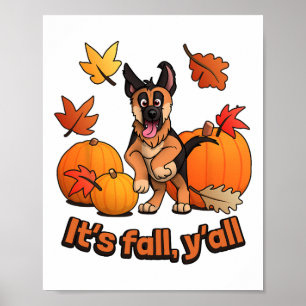 Poster Son Berger Allemand Yall Puppy