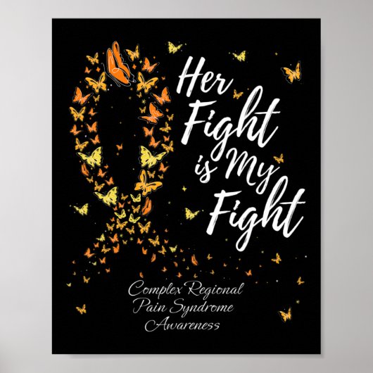Poster Son combat Crps Complexe Syndrome régional de doul (Devant)
