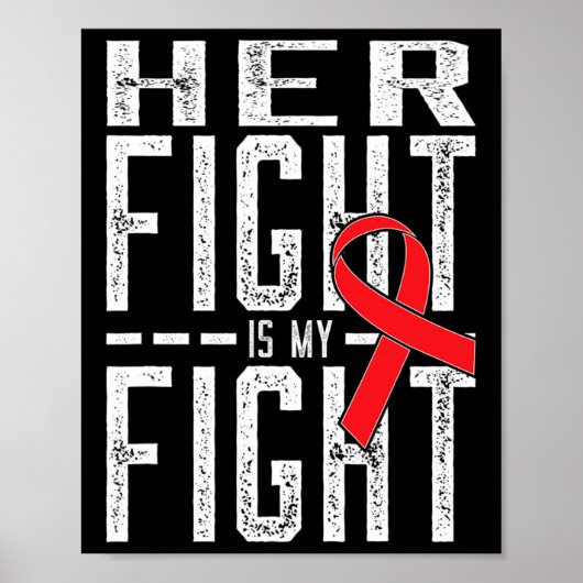 Poster Son combat est ma lutte Conscience du cancer du sa (Devant)