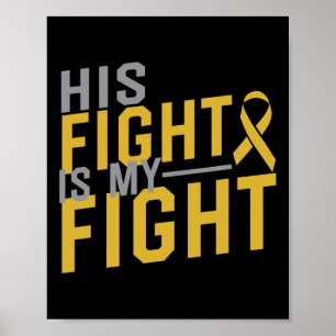 Poster Son combat est Ma lutte contre le cancer chez les