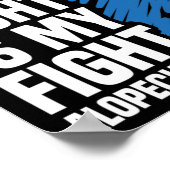 Poster Son combat est mon combat Blue Ribbon Alopecia (Coin)