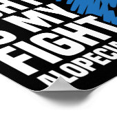 Poster Son combat est mon combat Blue Ribbon Alopecia (Coin)