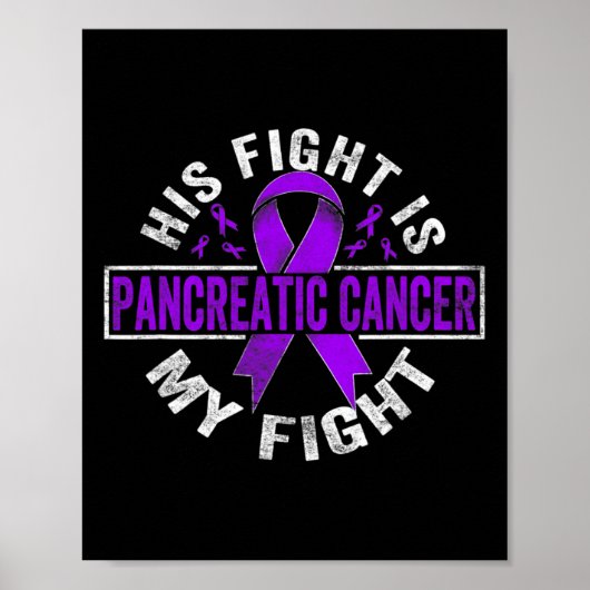 Poster Son Combat Est Mon Combat Conscience Du Cancer Pan (Devant)