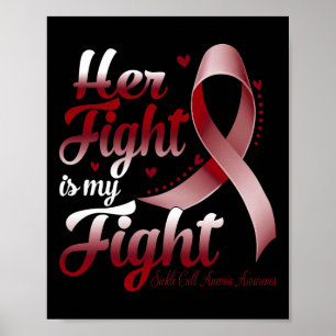 Poster Son Combat Est Mon Combat Contre L'Anémie Cellulai