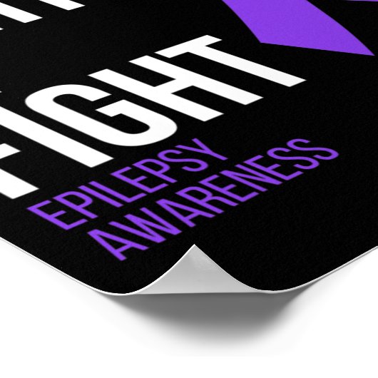 Poster Son combat est Mon combat Epilepsie Conscience Moi (Coin)